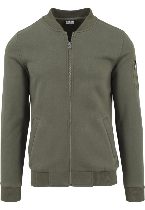 Sweat Bomber Jacket black XL - olive