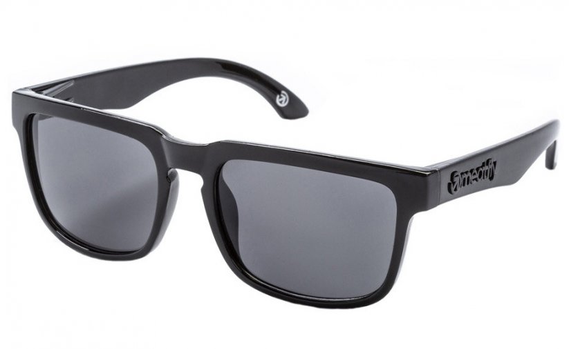 Słoneczne okulary Meatfly Memphis black glossy