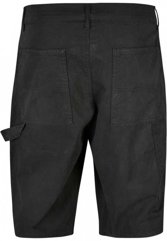 Double Knee Carpenter Shorts - black
