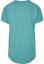 Long Shaped Turnup Tee - glass