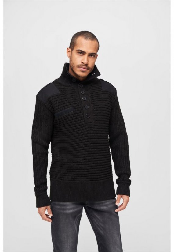 Pánský svetr Brandit Alpin Pullover - černý - Velikost: 5XL