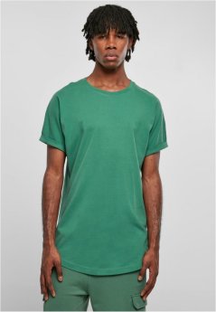 Long Shaped Turnup Tee - leaf