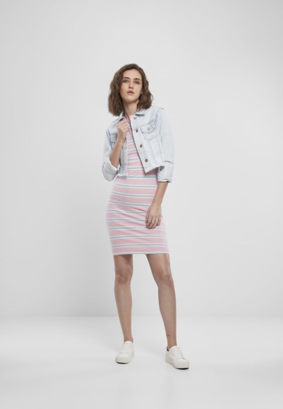 Ladies Stretch Stripe Dress