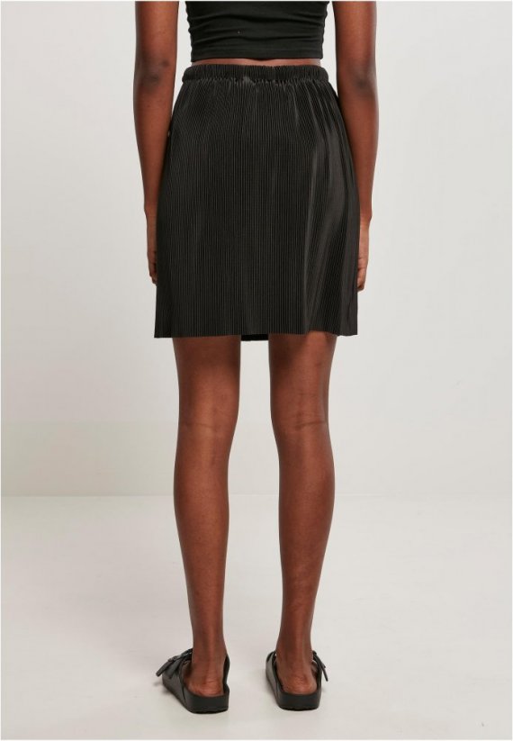 Ladies Plisse Mini Skirt - black