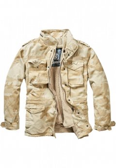 Světle/maskáčová pánská zimní bunda Brandit M-65 Giant Jacket