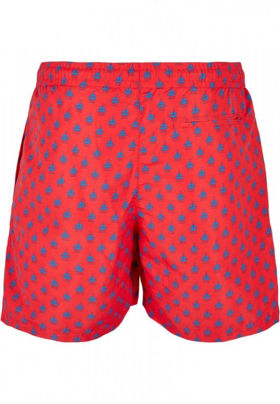 Pánské koupací šortky Urban Classics Pattern Swim Shorts - lil yacht aop