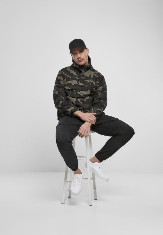 Pánská bunda Fleece Pull Over Windbreaker - darkcamo