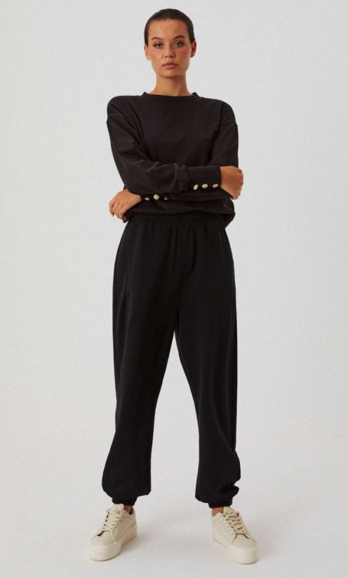 Damskie spodnie dresowe Moodo Amy - czarne
