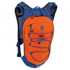 Spokey DEW Sportovní, cyklistický a běžecký batoh, oranžovo-modrý, 15 l