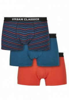 Boxer Shorts 3-Pack - mini stripe aop+boxteal+boxora