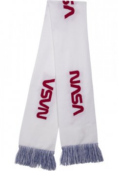 NASA Scarf Knitted - blue/red/wht