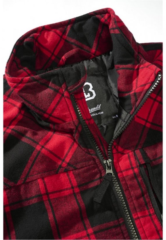 Červeno/čierna pánska vesta Brandit Lumber