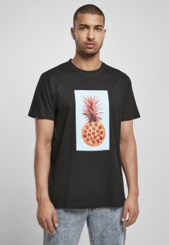 T-shirt Mister Tee Pizza Pineapple Tee - black