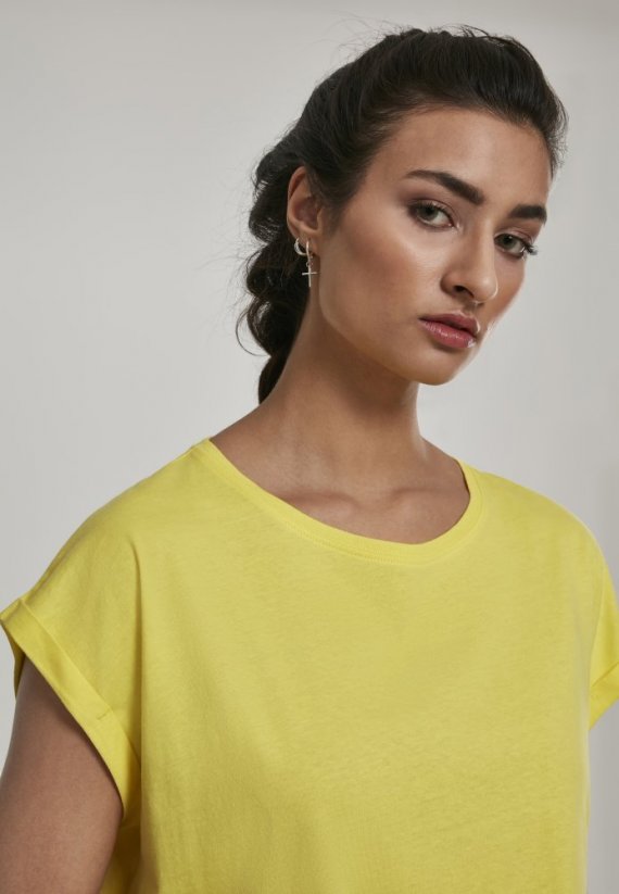 Koszulka Urban Classics Ladies Extended Shoulder Tee - brightyellow