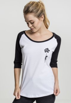 Ladies Banksy Balloons Raglan Tee
