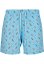 Pánske kúpacie šortky Urban Classics Pattern Swim Shorts - lightblue/ice