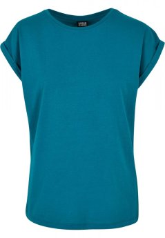 Ladies Extended Shoulder Tee - watergreen