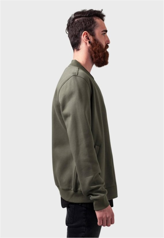 Sweat Bomber Jacket black XL - olive