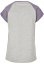 Tričko Urban Classics Ladies Contrast Raglan Tee - grey/dustypurple
