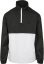 Stand Up Collar Pull Over Jacket - blk/wht