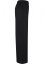 Ladies Linen Mixed Wide Pants - black