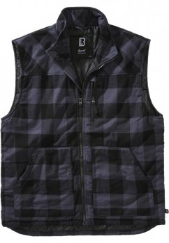 Černo/šedá pánská vesta Brandit Lumber Vest