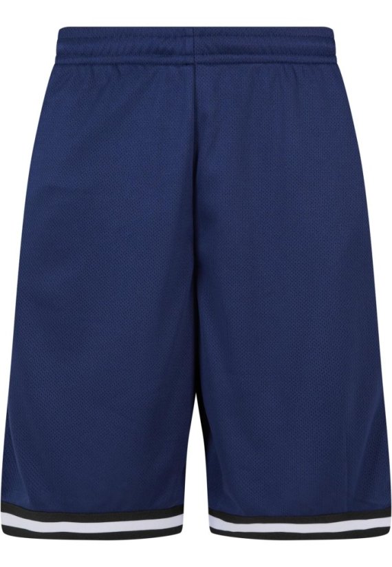 Stripes Mesh Shorts blkredwht XL - darkblue/black/white