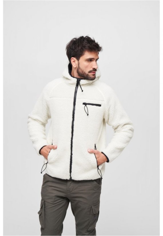 Bílá pánská bunda Brandit Teddyfleece Worker Jacket