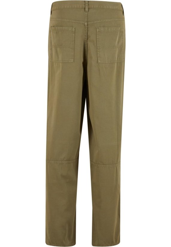 90es Pants With Dividing Seams - olive - Rozmiar: 30