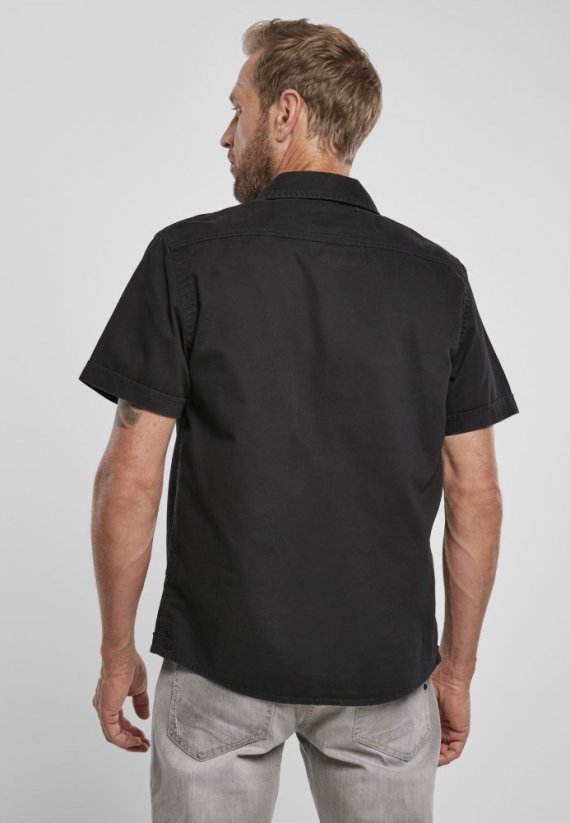 Košile Brandit Vintage Shirt shortsleeve - black