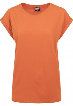 Koszulka Urban Classics Ladies Extended Shoulder Tee - rust orange