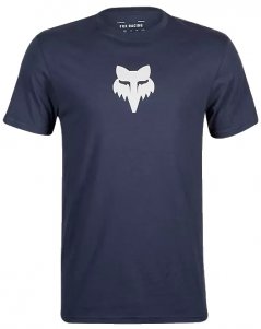 T-shirt męski Fox Head - ciemnoniebieski