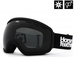Černé snowboardové brýle Horsefeathers Knox
