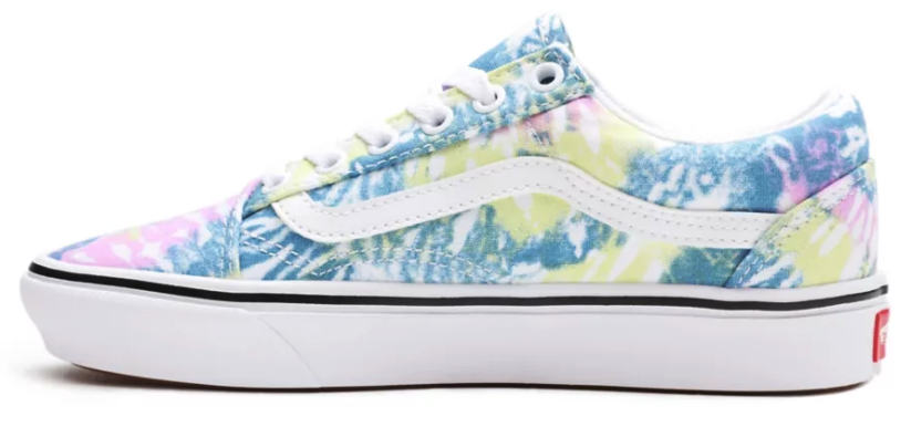 Boty Vans Comfycush Old Skool tie dye orchid/true white
