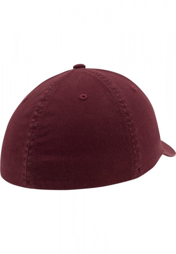 Flexfit Garment Washed Cotton Dad Hat - maroon