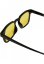 Čierno/žlté slnečné okuliare Urban Classics Maui s puzdrom
