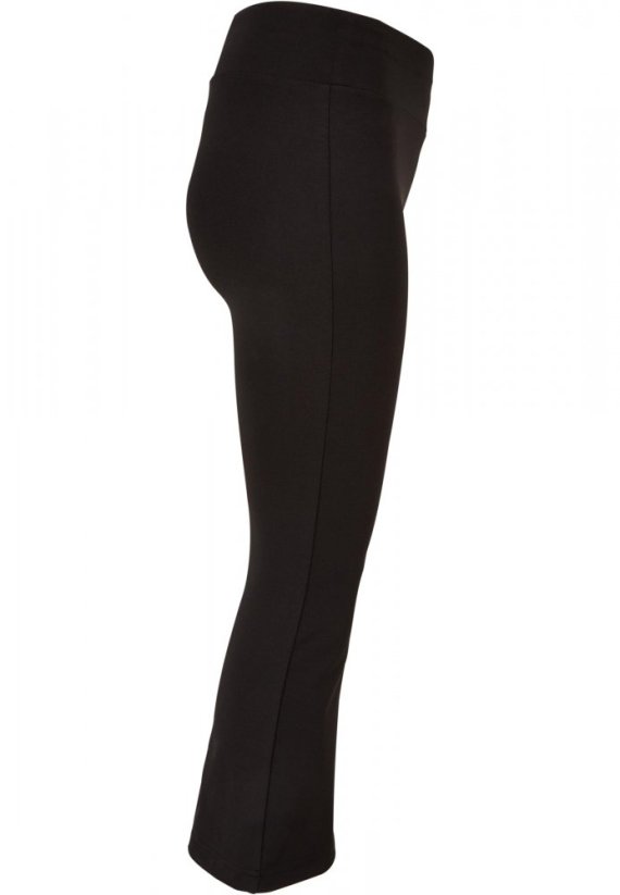 Dievčenské legíny Urban Classics Recycled High Waist Flared - čierne
