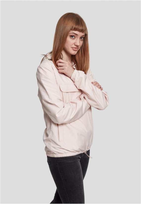 Dámská jarní/podzimní bunda Urban Classics Ladies Basic Pullover - světle růžová