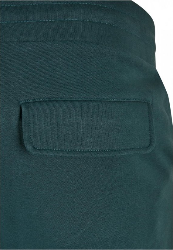 Męskie spodnie dresowe Urban Classics Cargo Sweatpants - zielono - niebieskie