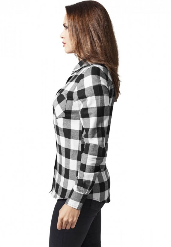 Koszula Urban Classics Ladies Checked Flanell Shirt - blk/wht