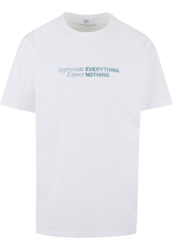 Appreciate Expect Oversize Tee - white