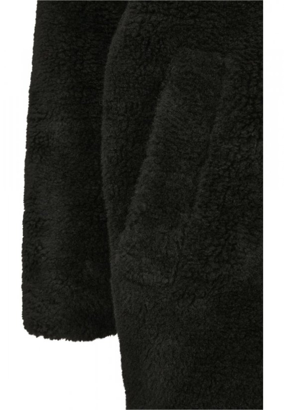 Dámský kabát Urban Classics Ladies Oversized Sherpa Coat - černý