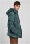 Pánska bunda Urban Classics Hooded Puffer Jacket - zelená