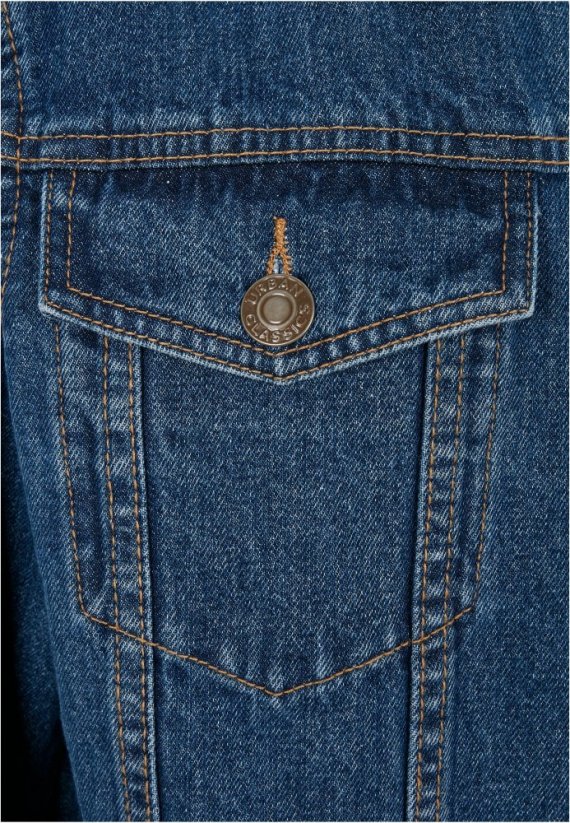 Pánska denim bunda Organic Basic - modrá