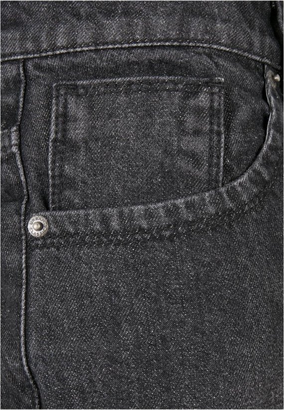 Čierne pánske džínsy Urban Classics Loose Fit Jeans
