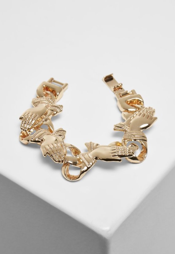 Pray Hands Bracelet - gold
