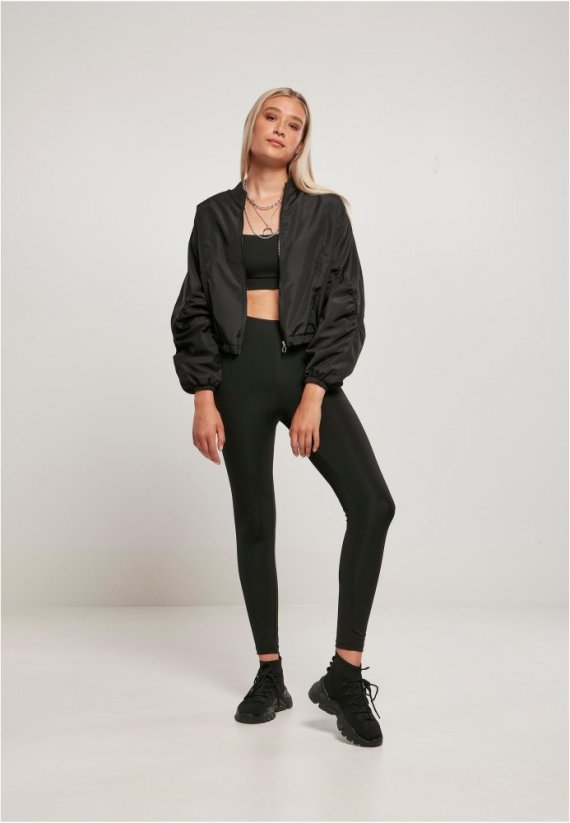 Dámská bomber bunda Urban Classics Recycled Batwing - černá