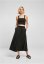 Sukně Urban Classics Ladies Satin Midi Skirt - black - Velikost: M