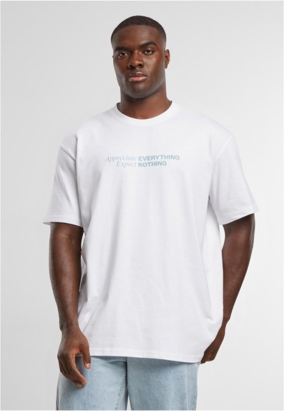 Appreciate Expect Oversize Tee - white
