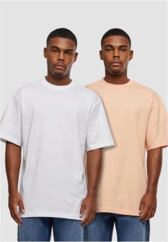 Tall Tee 2-Pack cloud+white 4XL - softapricot+white